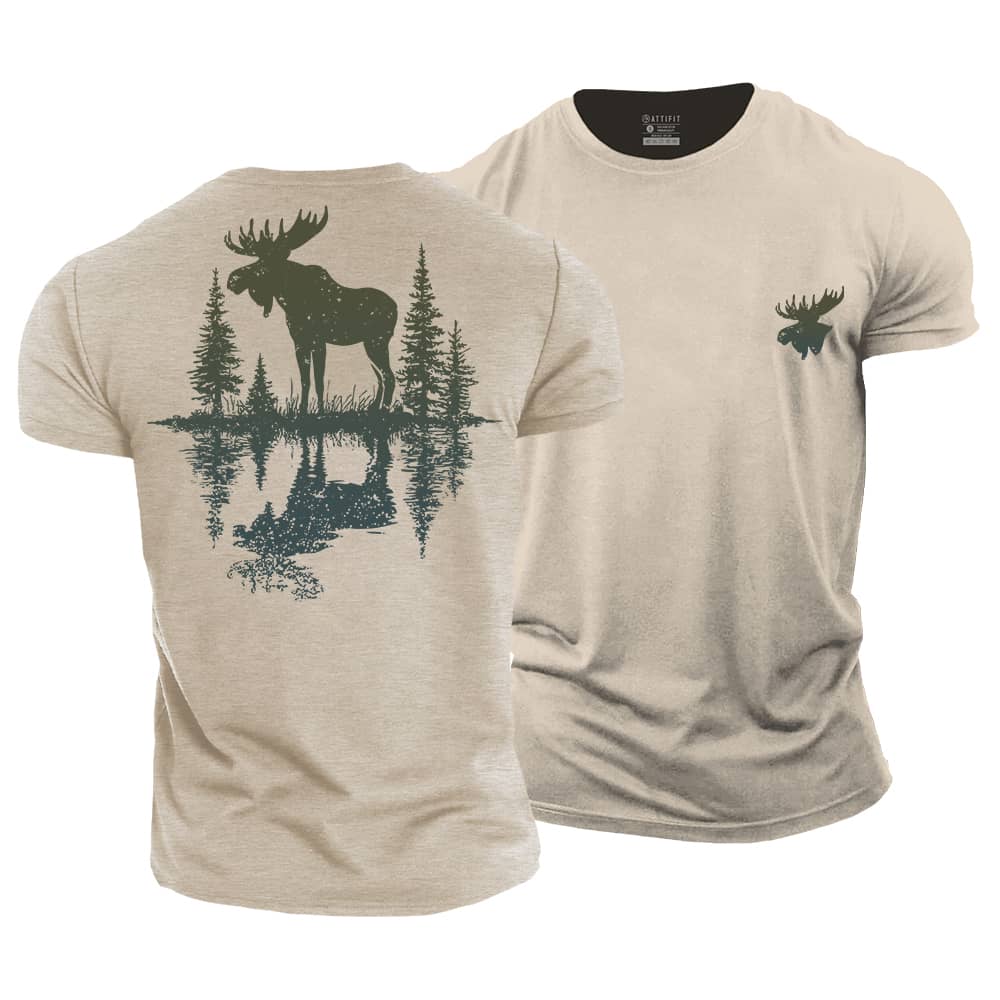 Lakeside Moose Cotton T-Shirt