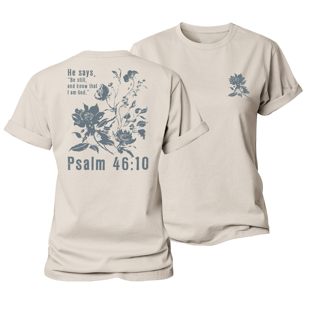 Psalm 46:10 Women's Cotton T-Shirt