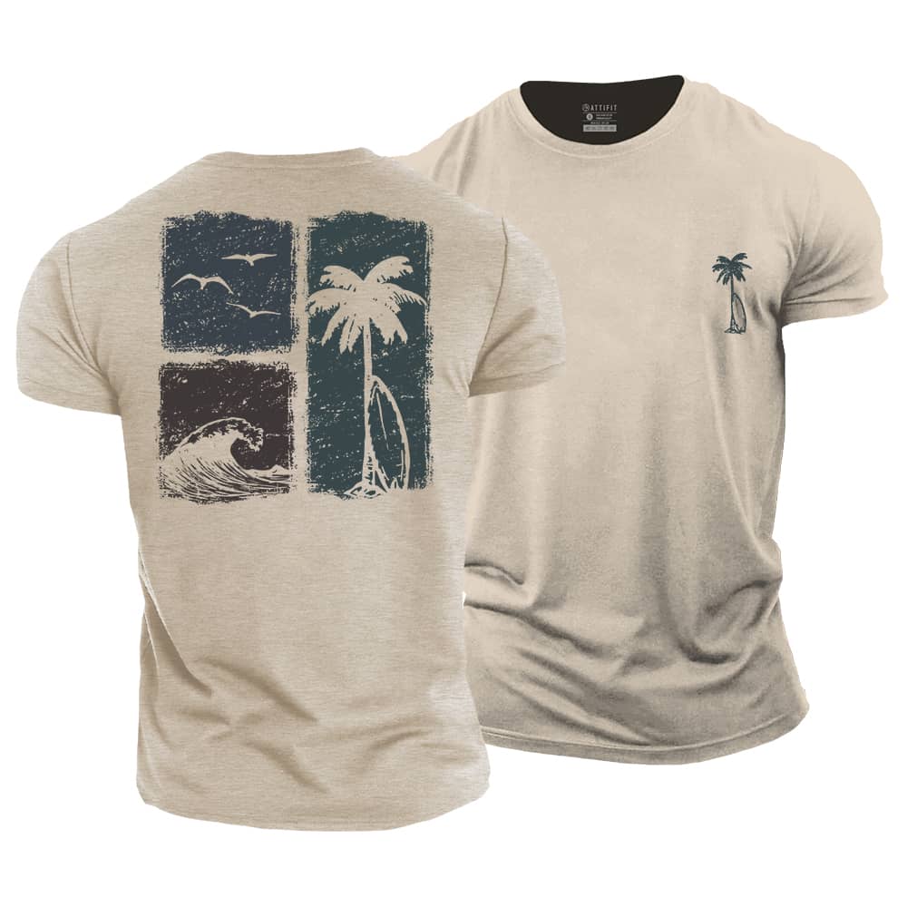 Beach Blocks Cotton T-Shirt