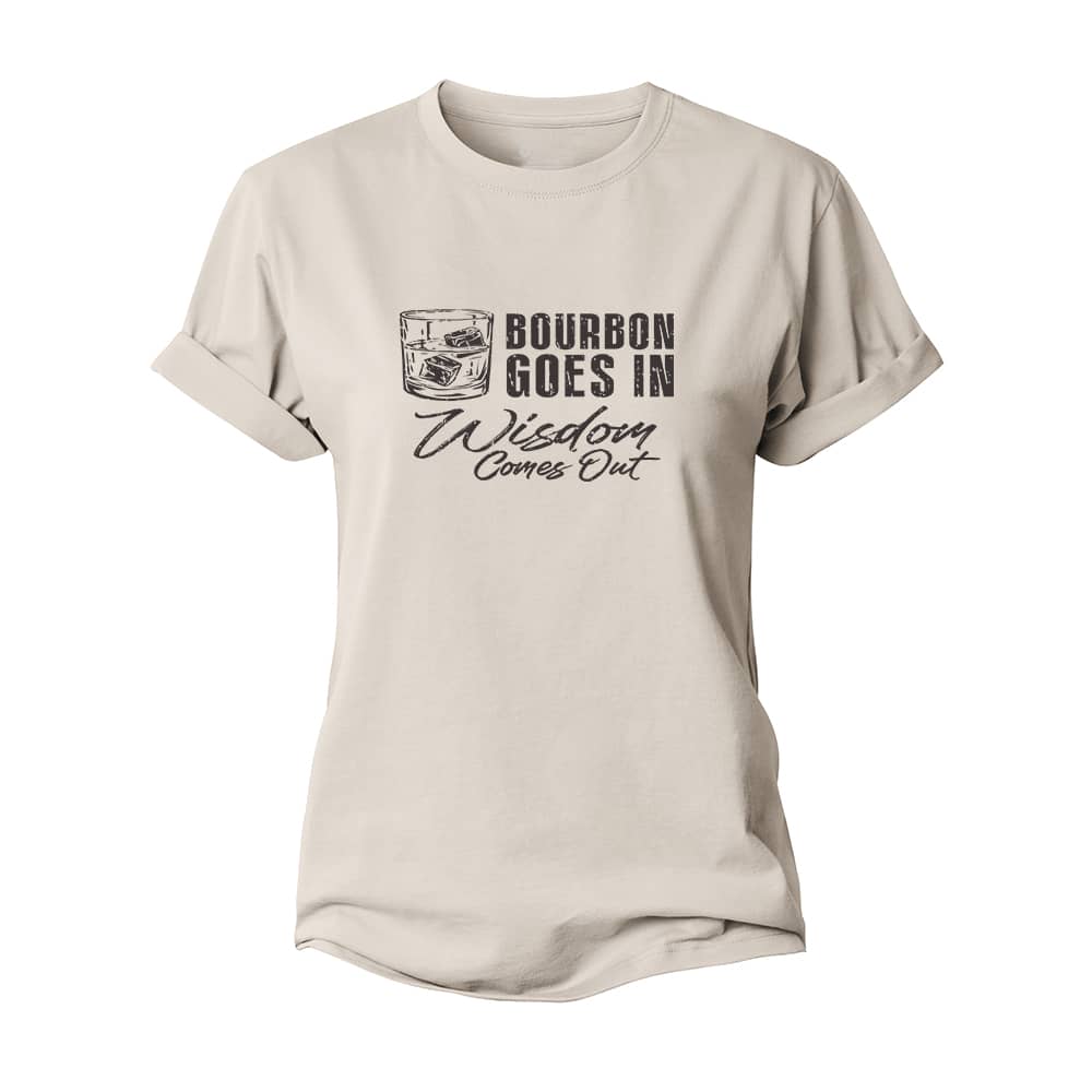 Bourbon Goes In Women's Cotton T-Shirt