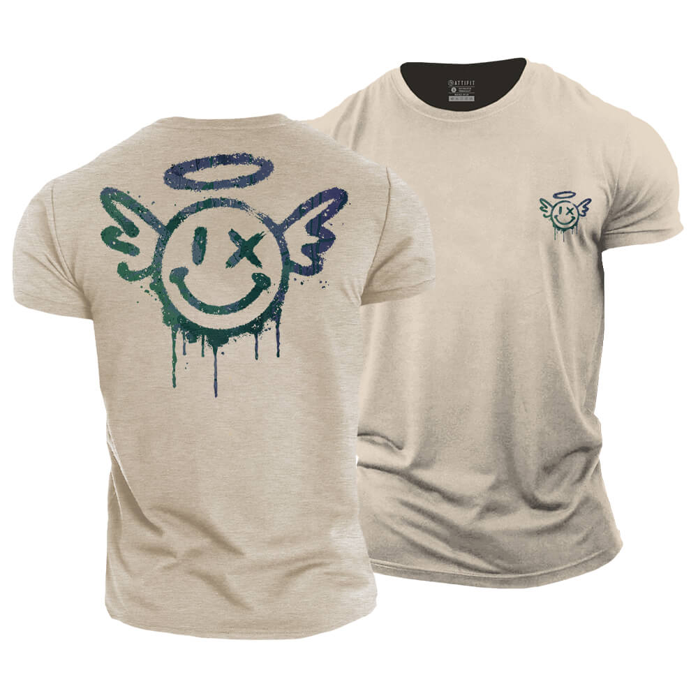 Angel Smiley Cotton T-Shirt