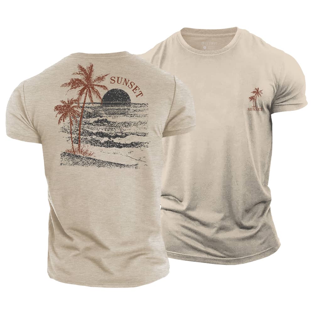 Sea Sunset Cotton T-Shirt