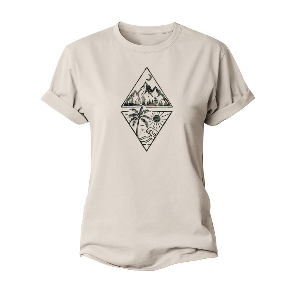 Mountain And Sea Women's Cotton T-Shirt