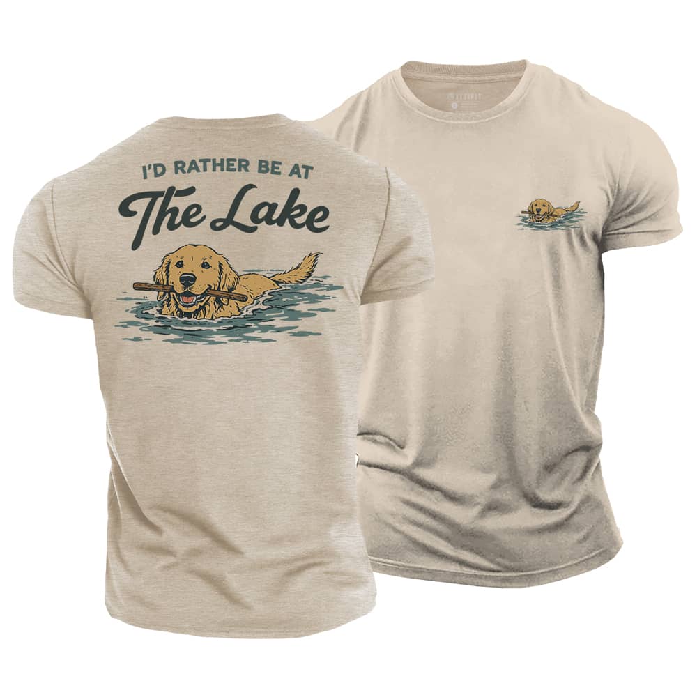 Rather At The Lake Cotton T-Shirt