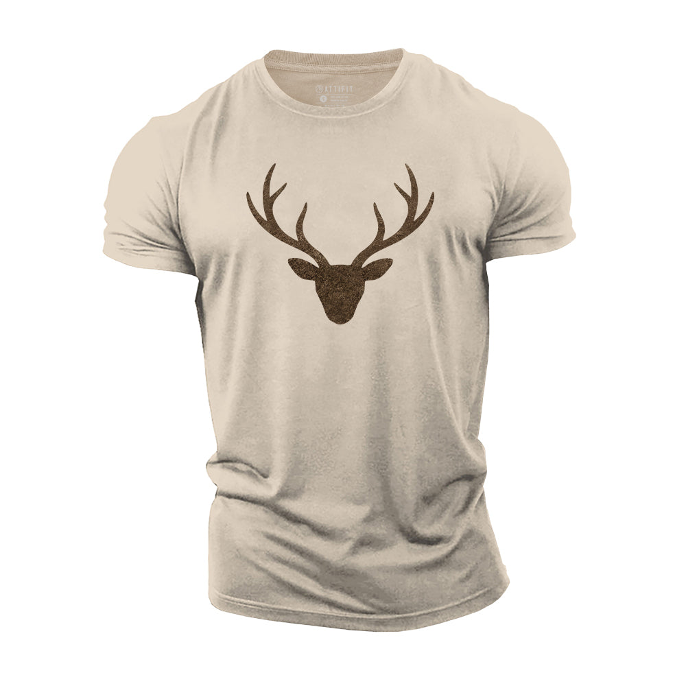 Elk silhouette Cotton T-Shirt