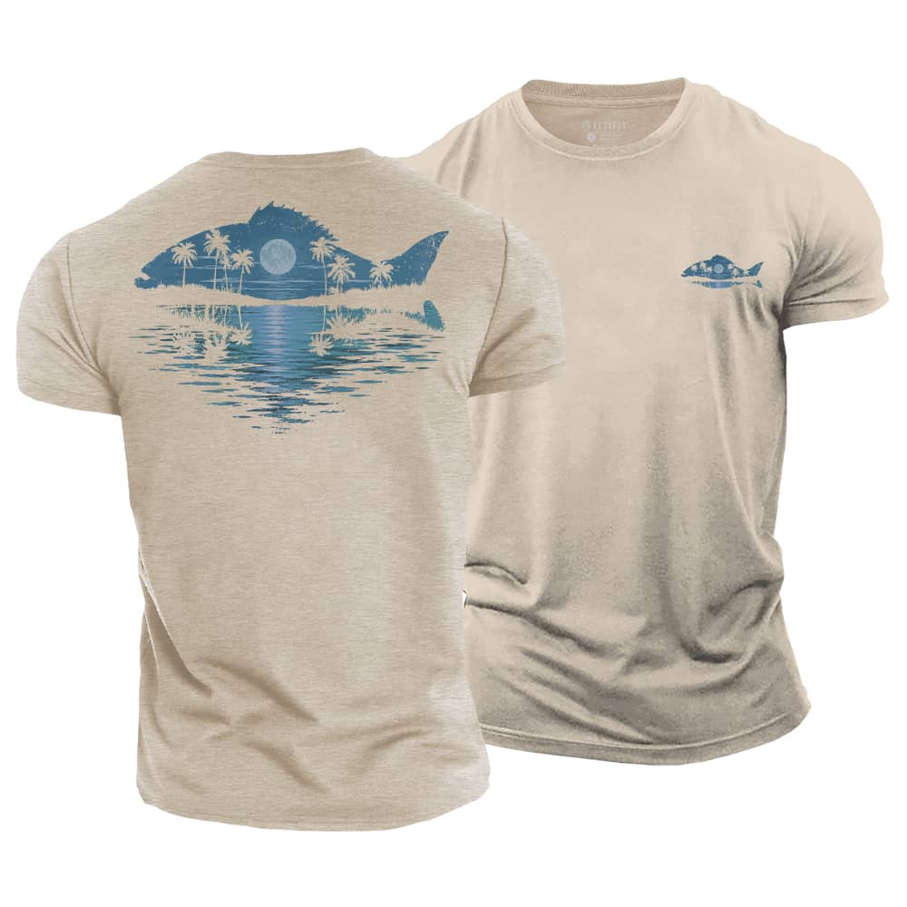 Moonlit Tide Cotton T-Shirt