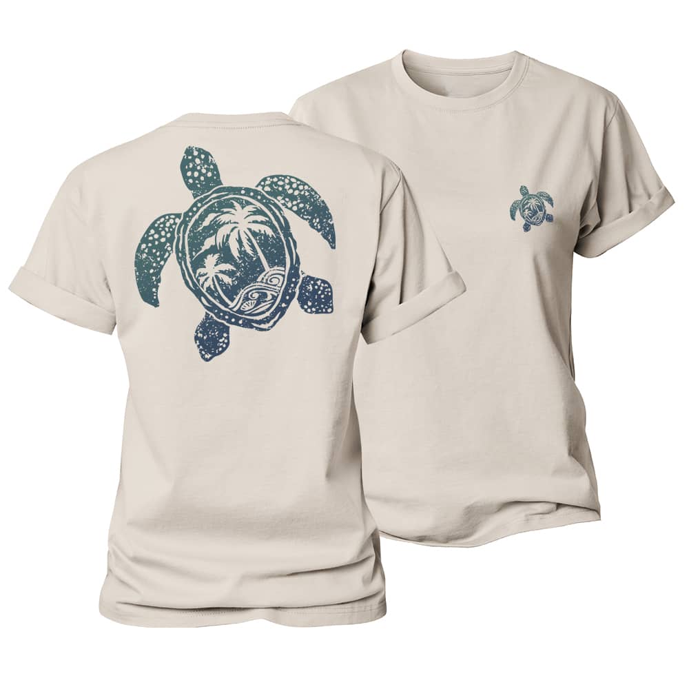 Turtle Palm Women's Cotton T-Shirt