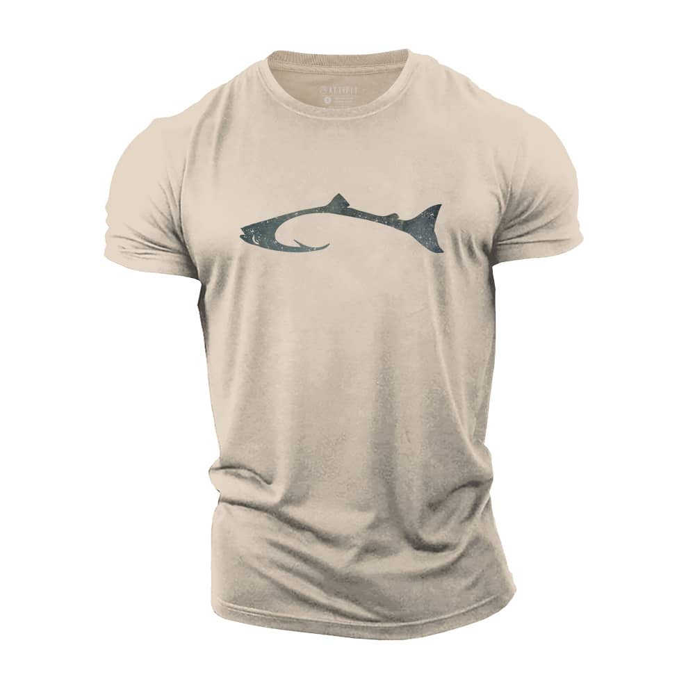 Fish Hook Cotton T-Shirt