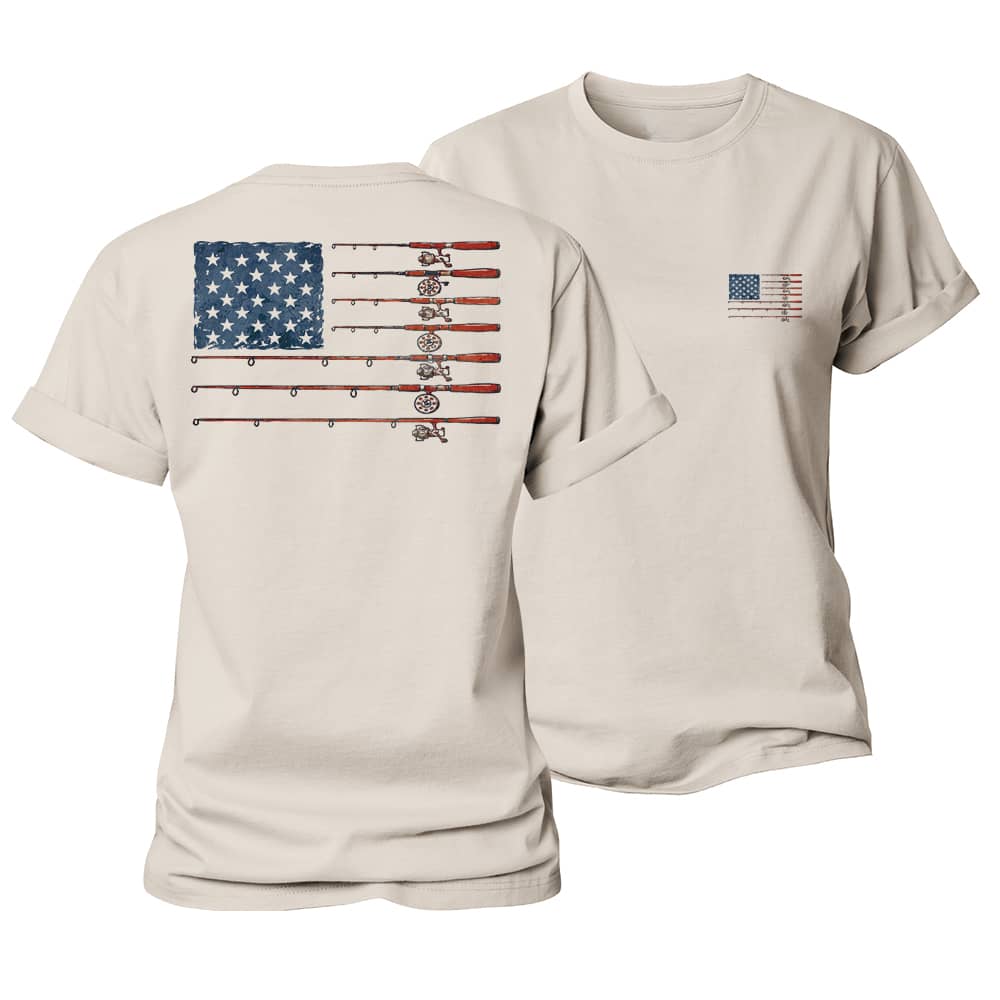 Fishing Flag Women's Cotton T-Shirt