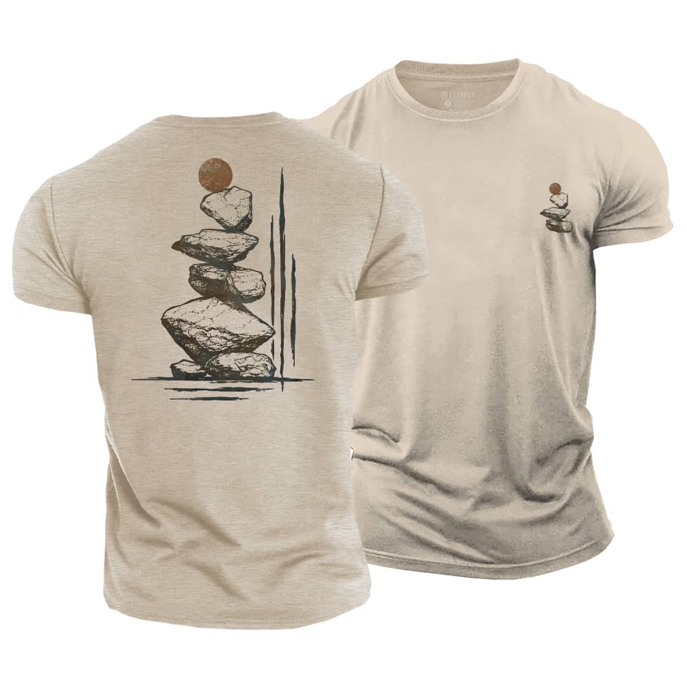Stone Balance Cotton T-Shirt