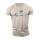 Simple Palm Wave Cotton T-Shirt