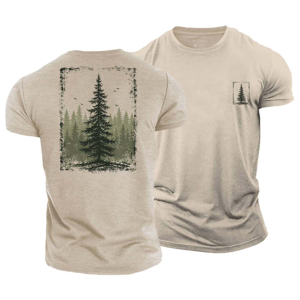 Pine Woodland Cotton T-Shirt
