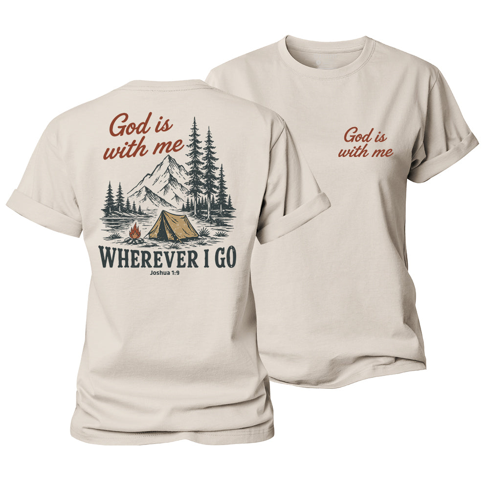 God Is With Me Women's Cotton T-Shirt