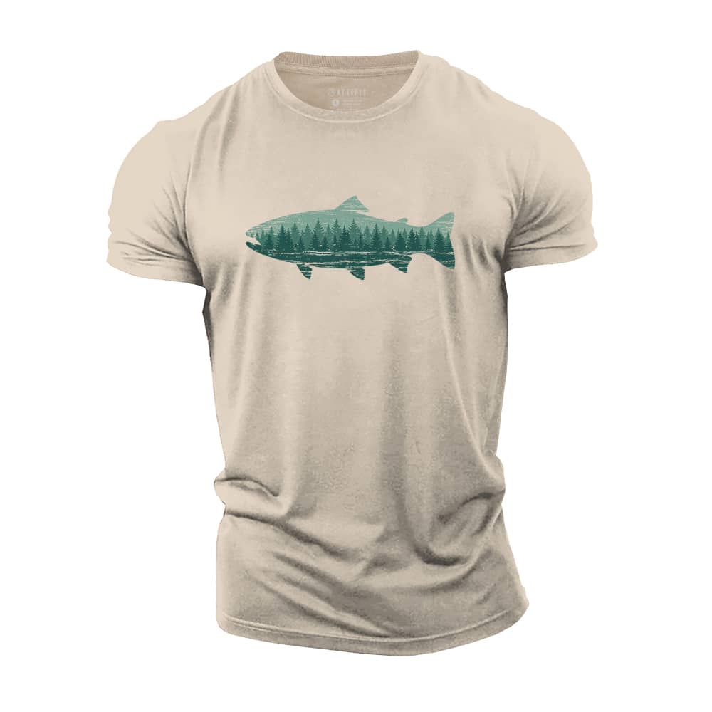 Forest Flow Cotton T-Shirt