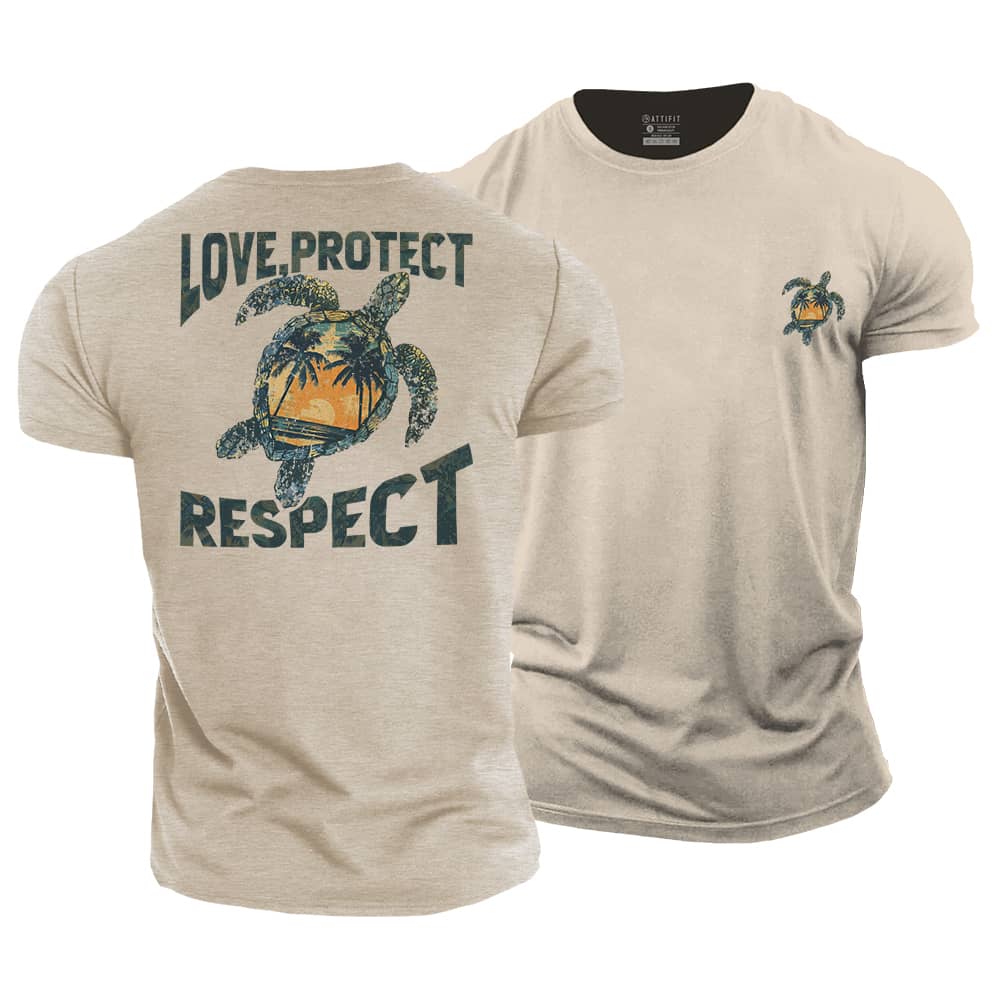 Love Protect Respect Cotton T-Shirt