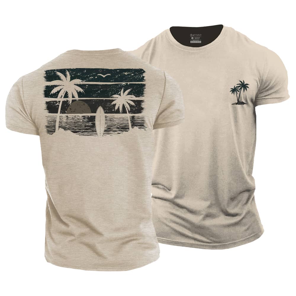 Sunny Seaside Cotton T-Shirt