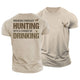 Hunting Drinking Cotton T-Shirt