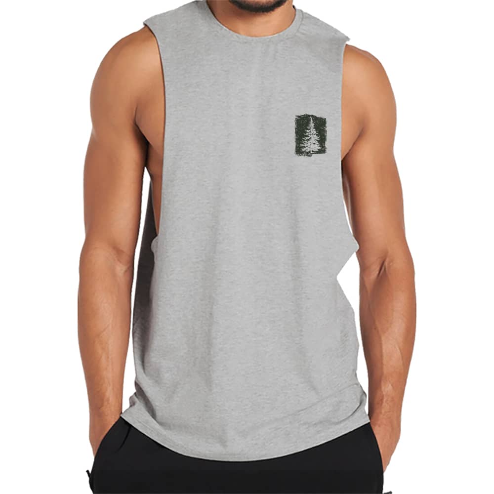 Pine Tree Silhouette Tank Top