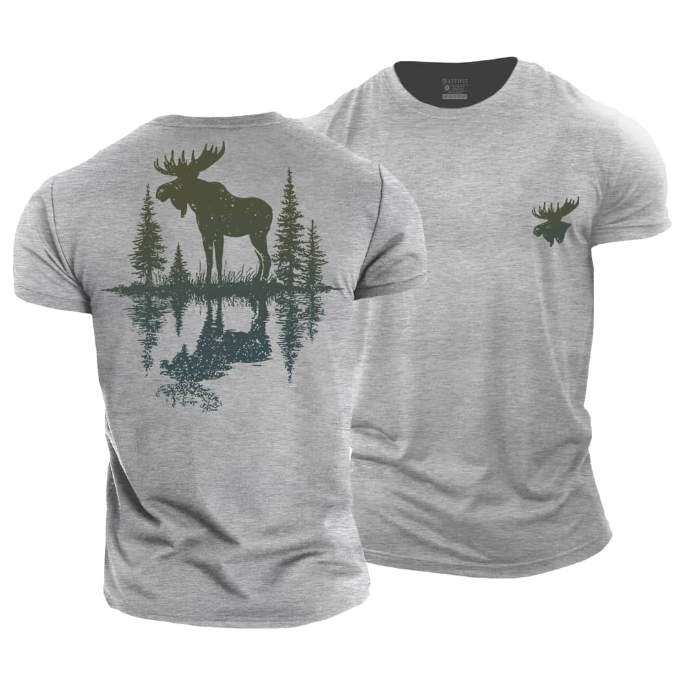Lakeside Moose Cotton T-Shirt