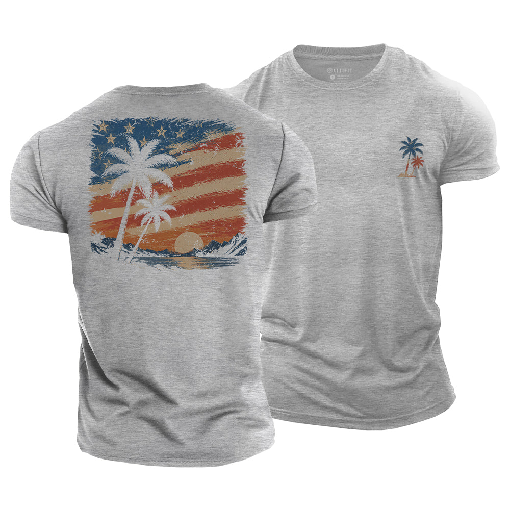 Flag Sky Cotton T-Shirt