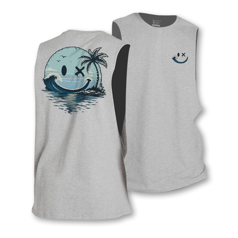 Smiley Wave Palm Tank Top