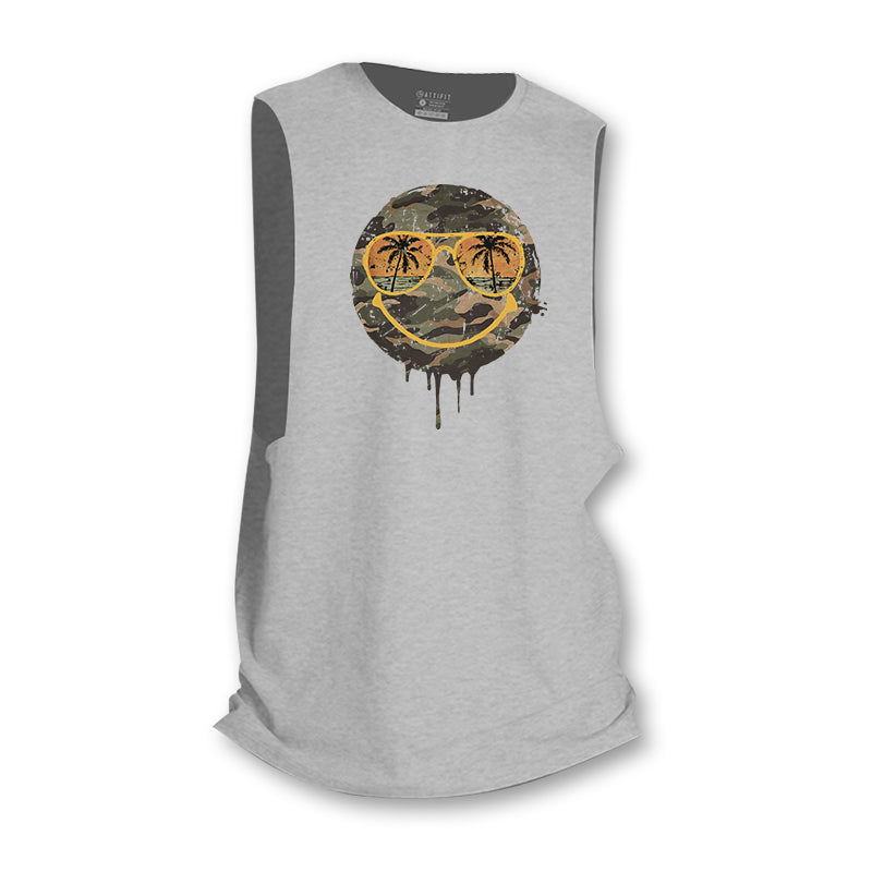 Camouflage Smiley Tank Top