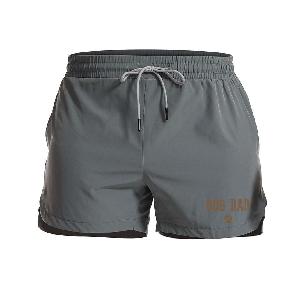 Dog Dad Athletic Quick-Dry Shorts