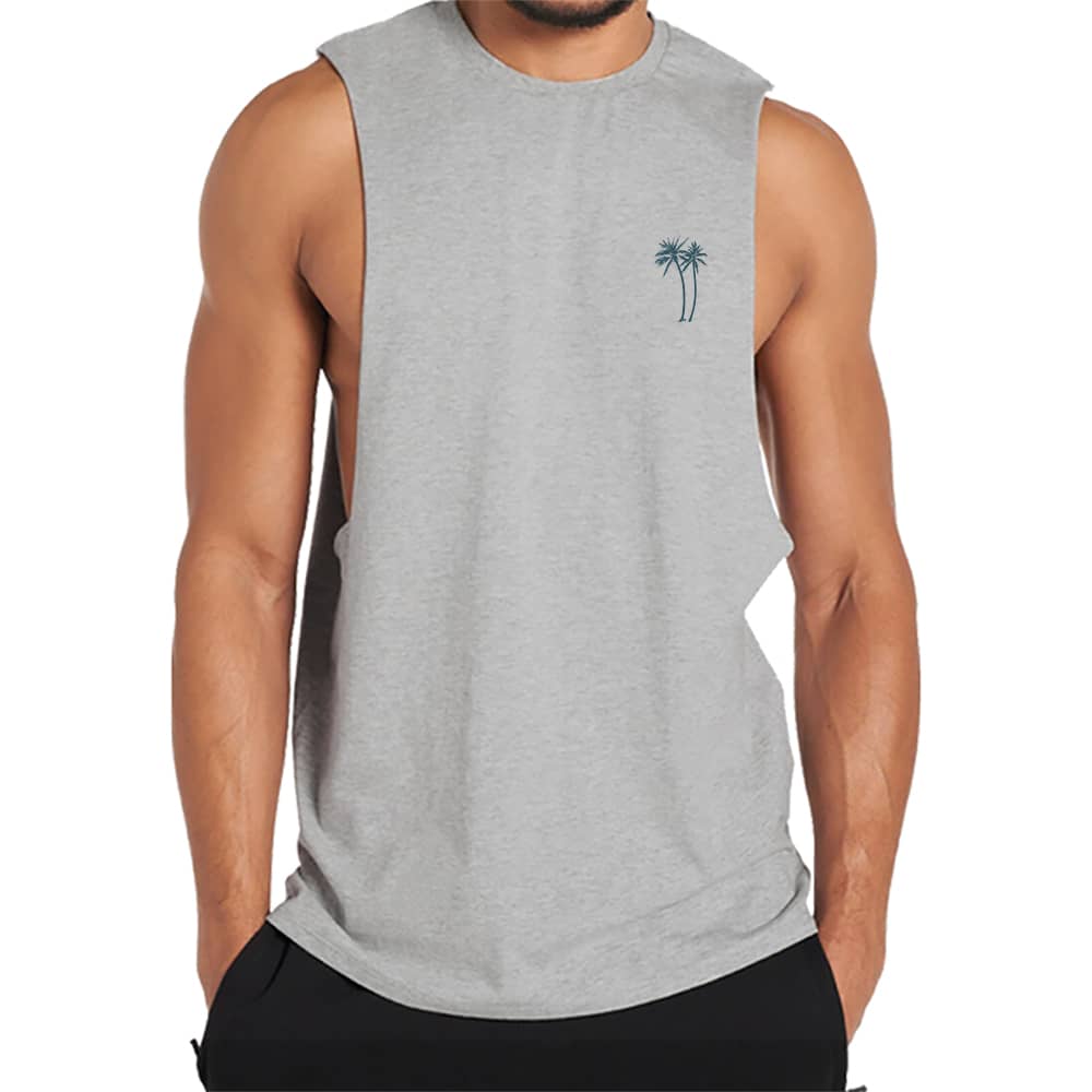 Ocean Wave Palm Tank Top