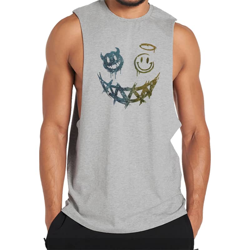Devil Angel Smiley Tank Top
