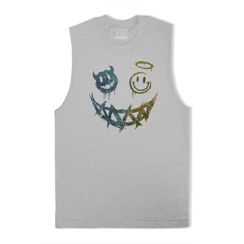 Devil Angel Smiley Tank Top