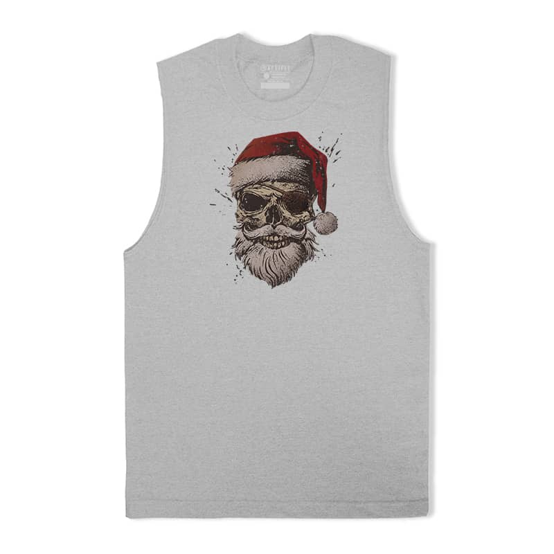 Christmas Pirate Skull Tank Top