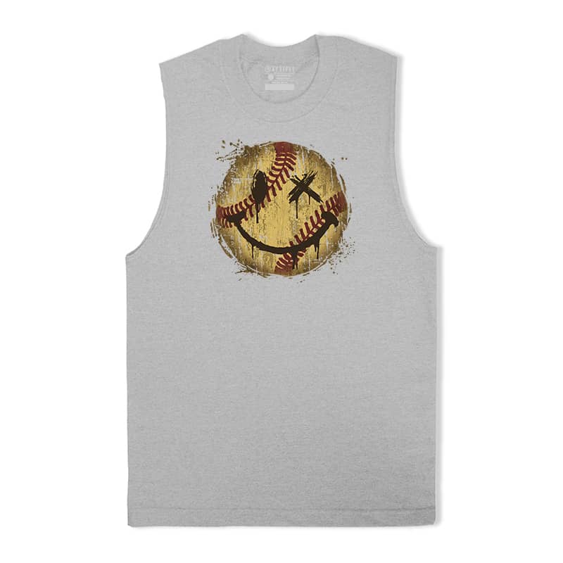 Baseball Smiley Tank Top