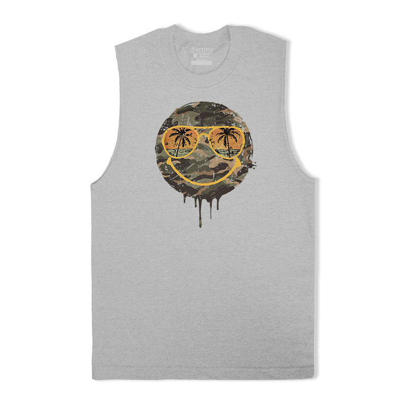 Camouflage Smiley Tank Top