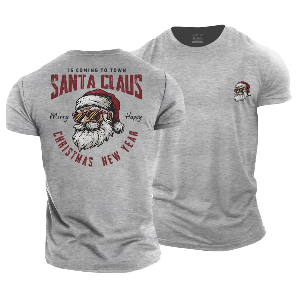 Santa Claus Is Coming Cotton T-Shirt