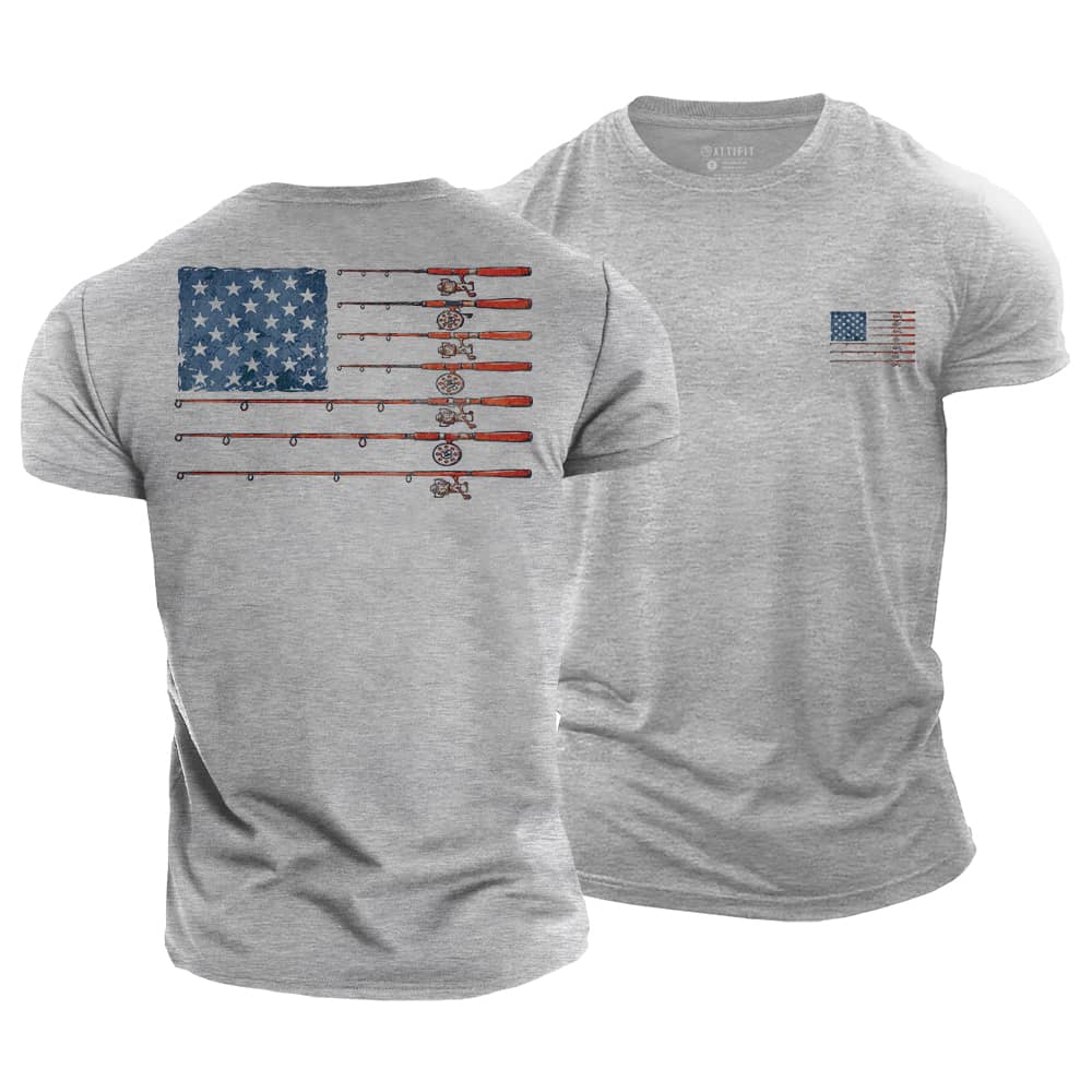 Fishing Flag Cotton T-Shirt