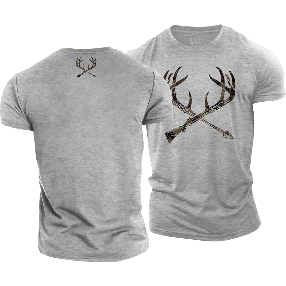 Hunting Deer Cotton T-Shirt