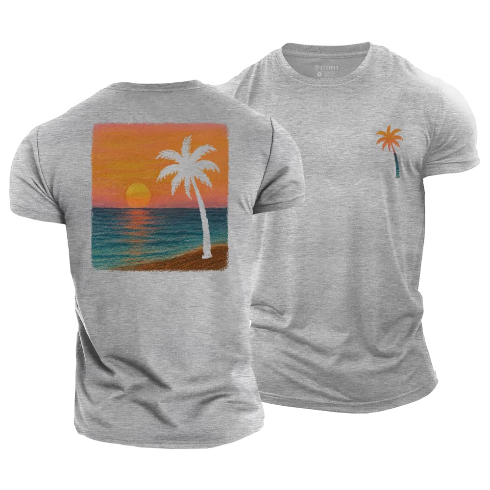Coastal Glow Cotton T-Shirt