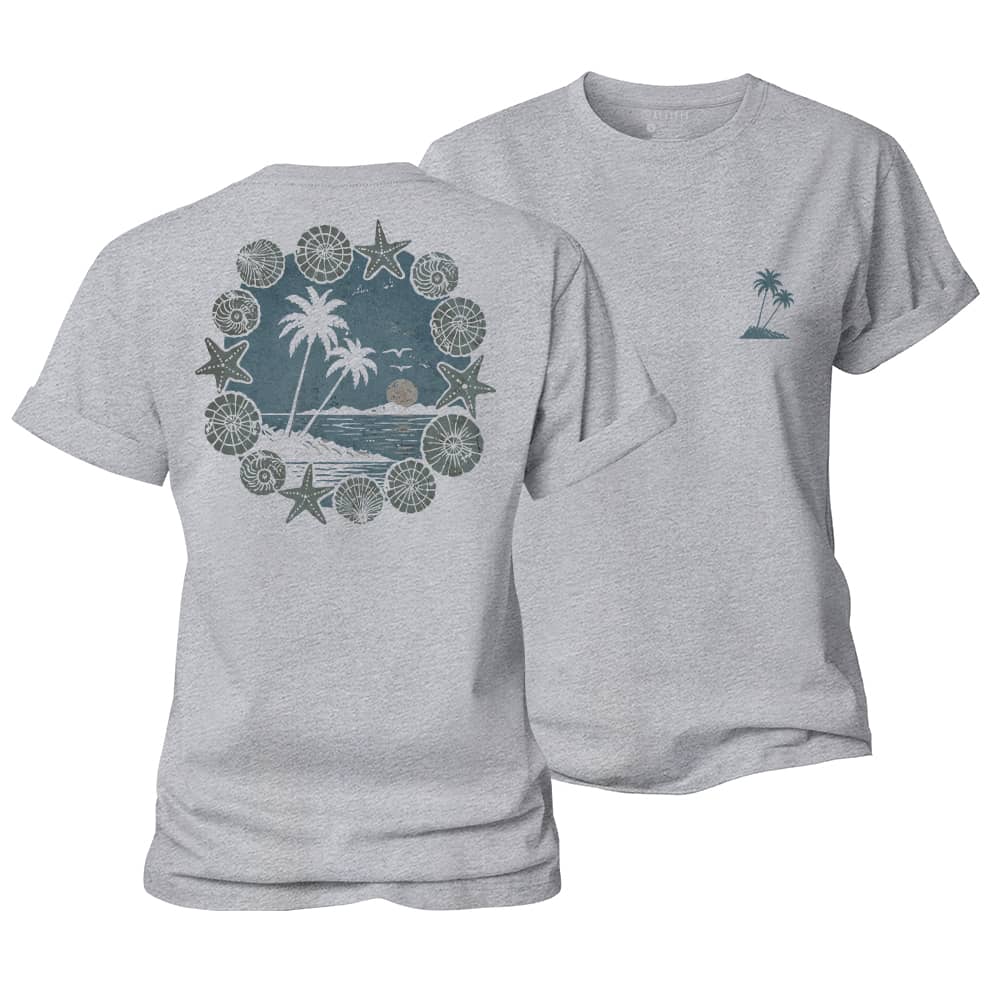 Shell Palm Women's Cotton T-Shirt