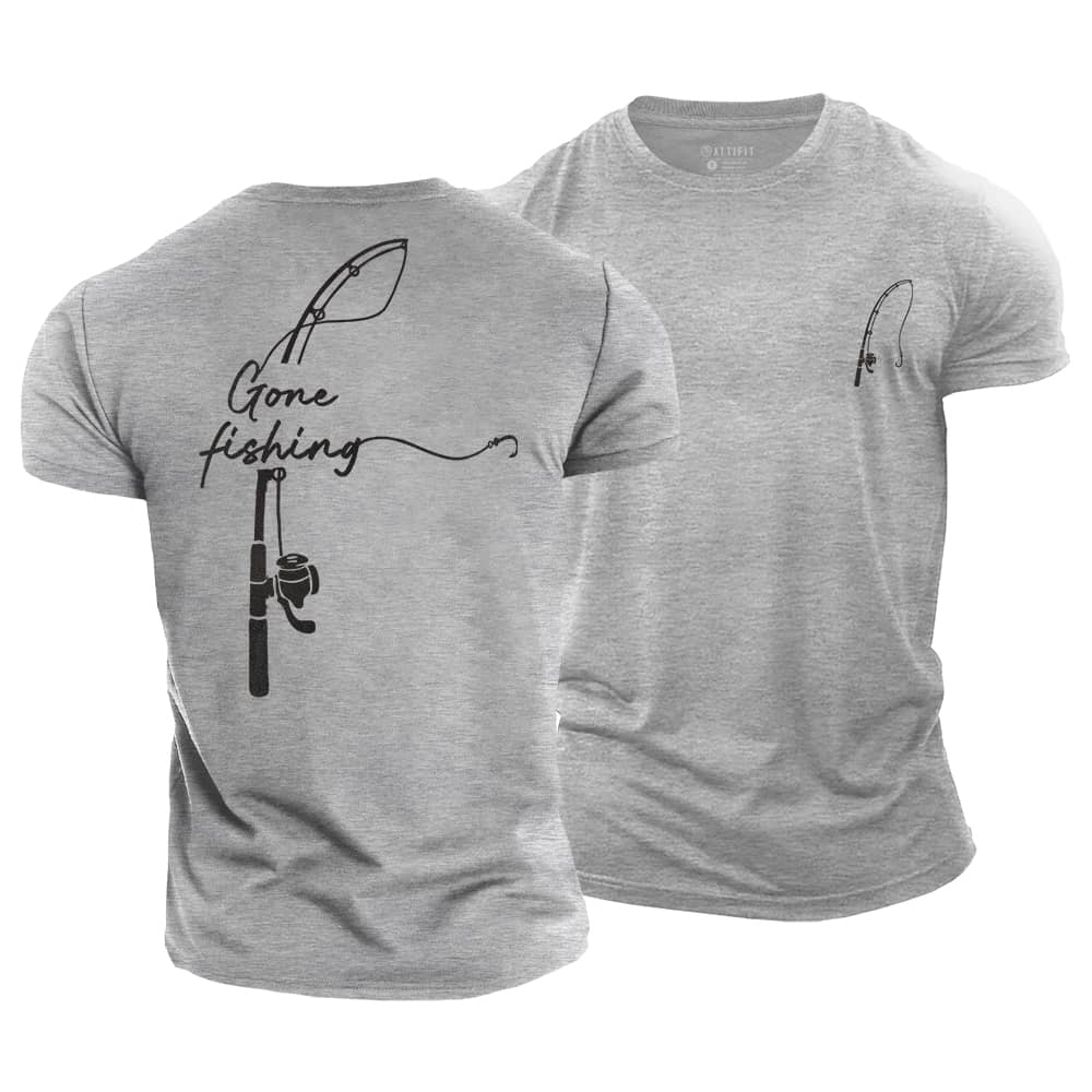 Gone Fishing Cotton T-Shirt