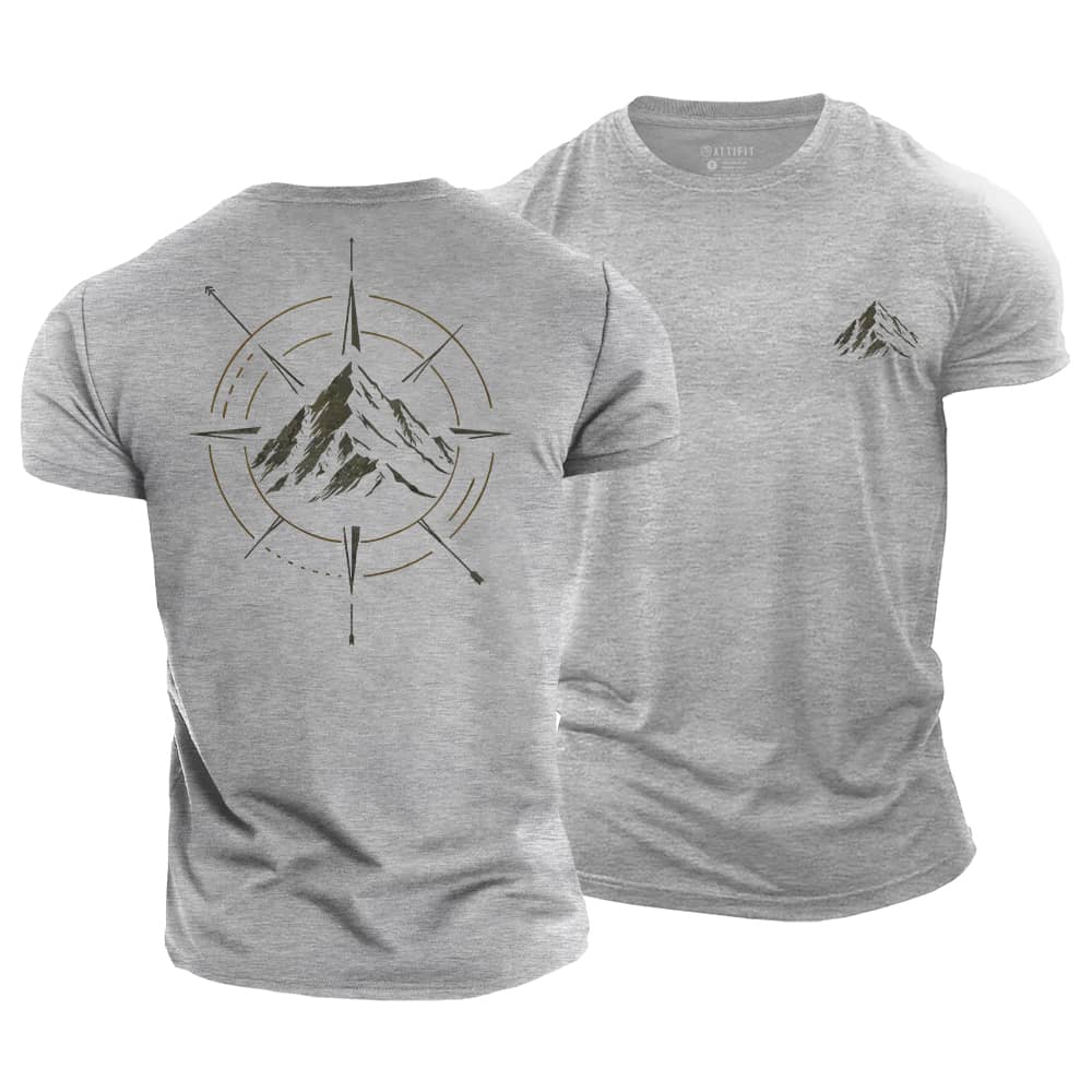 Mountain Compass Cotton T-Shirt