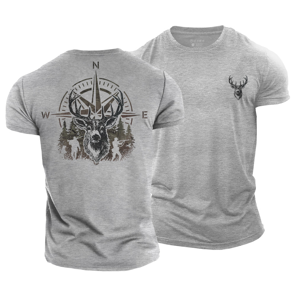 Hunting Compss Cotton T-Shirt