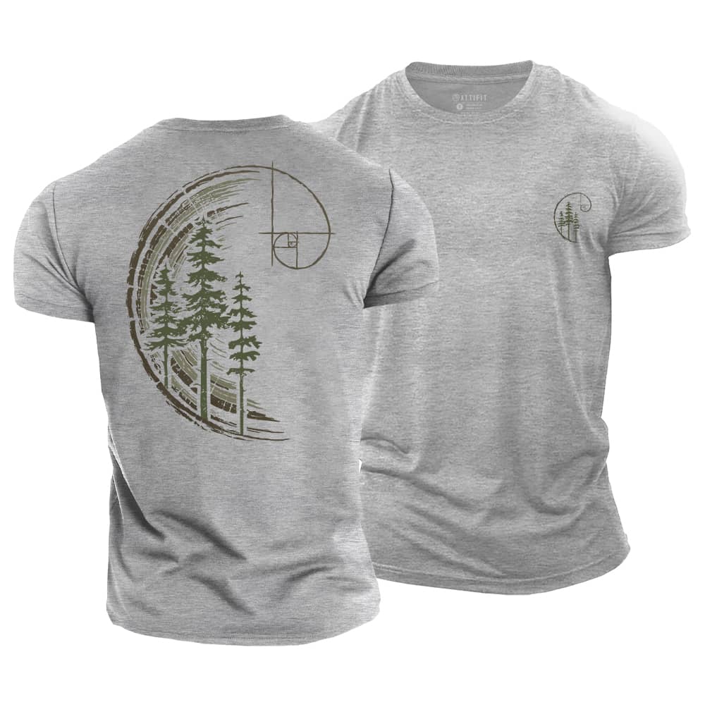 Golden Ratio Forest Cotton T-Shirt