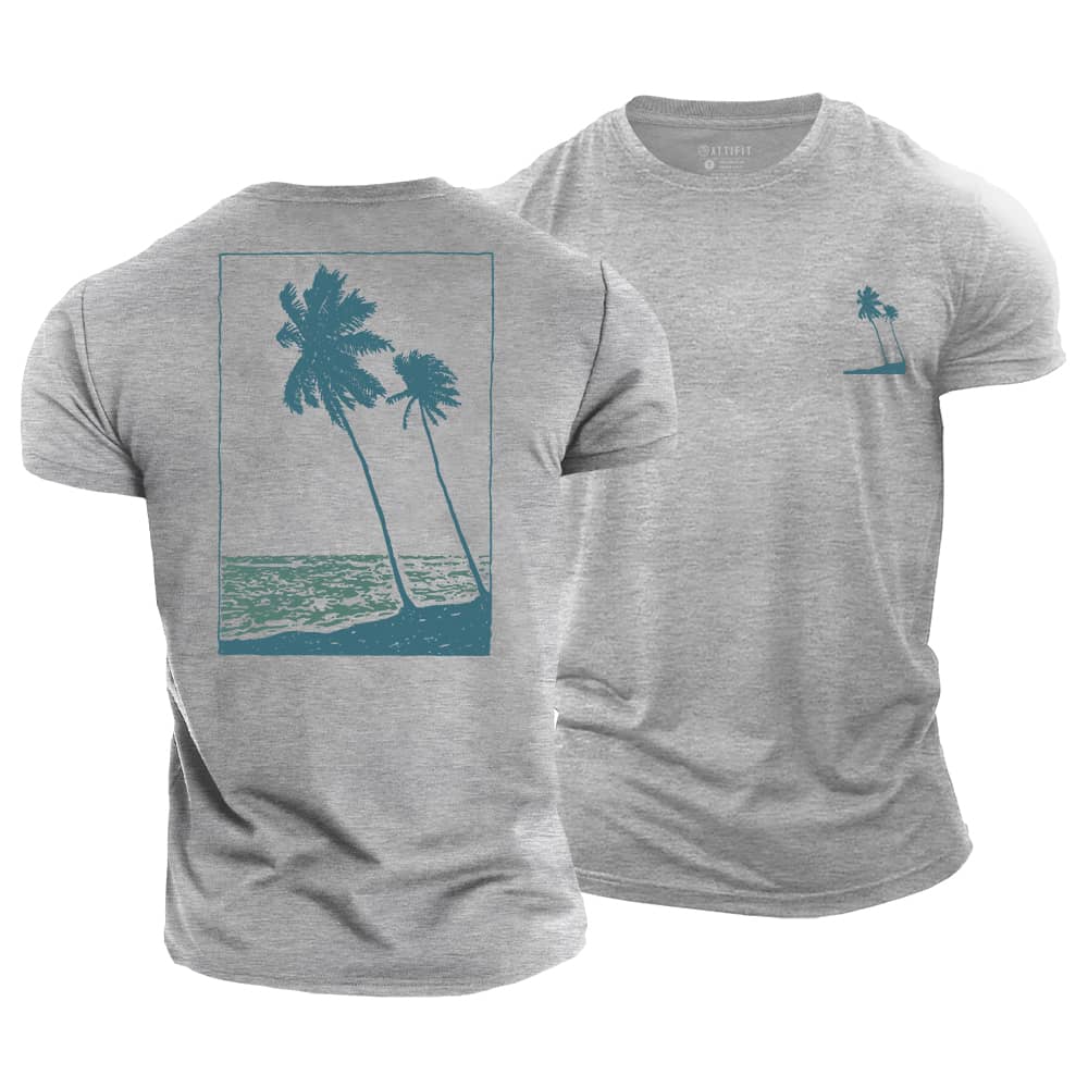 Coastal Palms Cotton T-Shirt