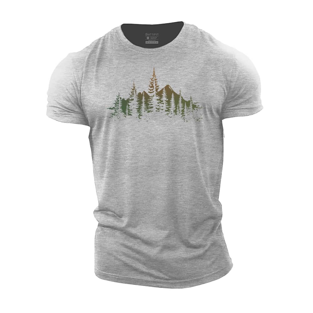 Mountains At Sunrise Cotton T-Shirt