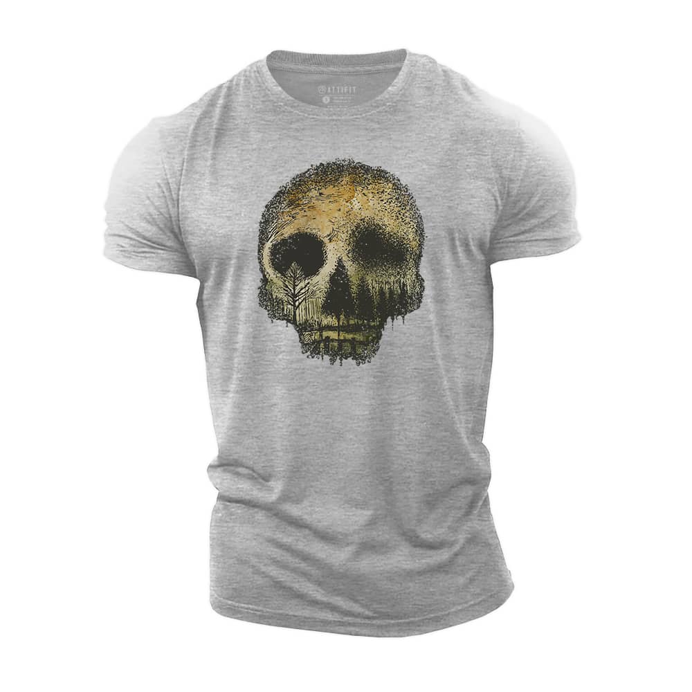 Skull Forest Cotton T-Shirt