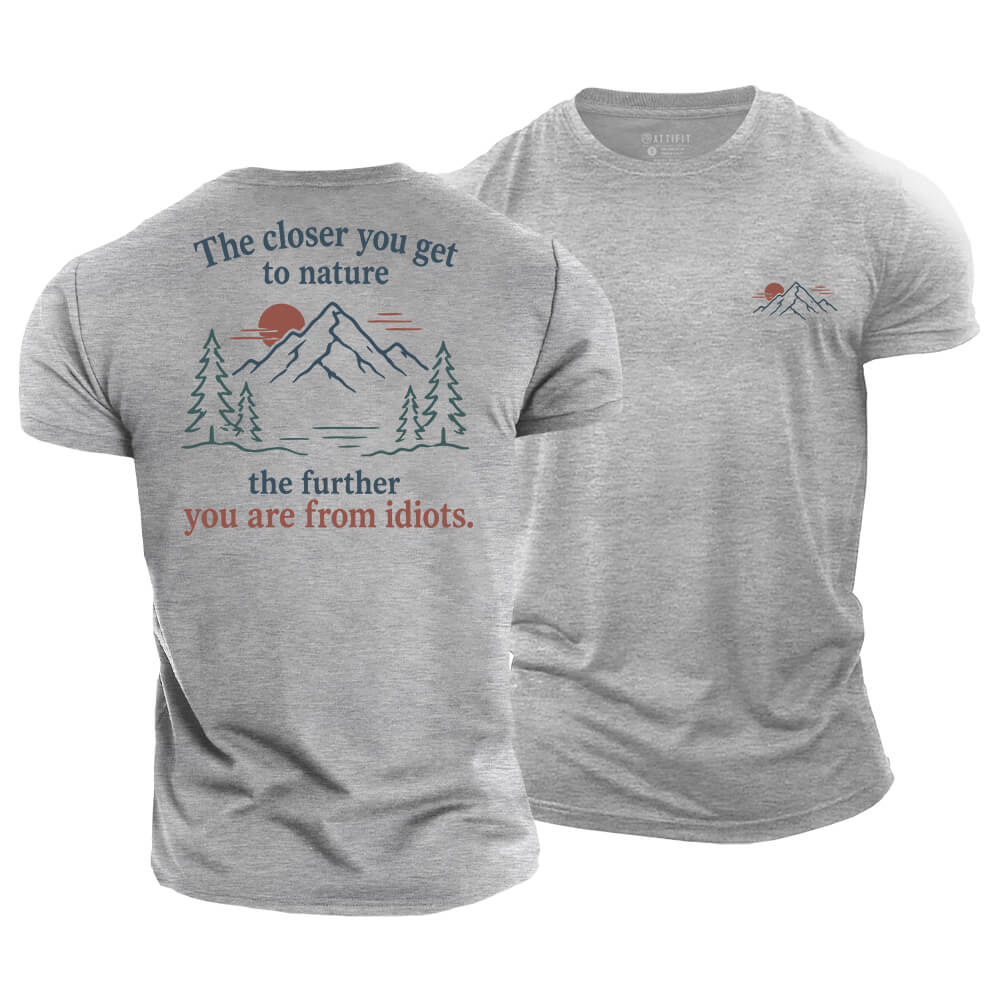 Further From Idiots Cotton T-Shirt