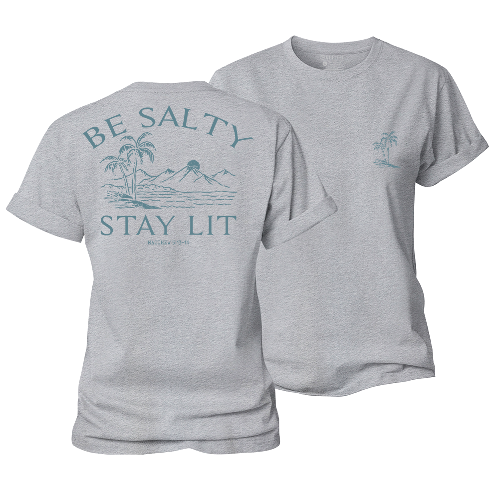Be Salty Stay Lit Women's Cotton T-Shirt