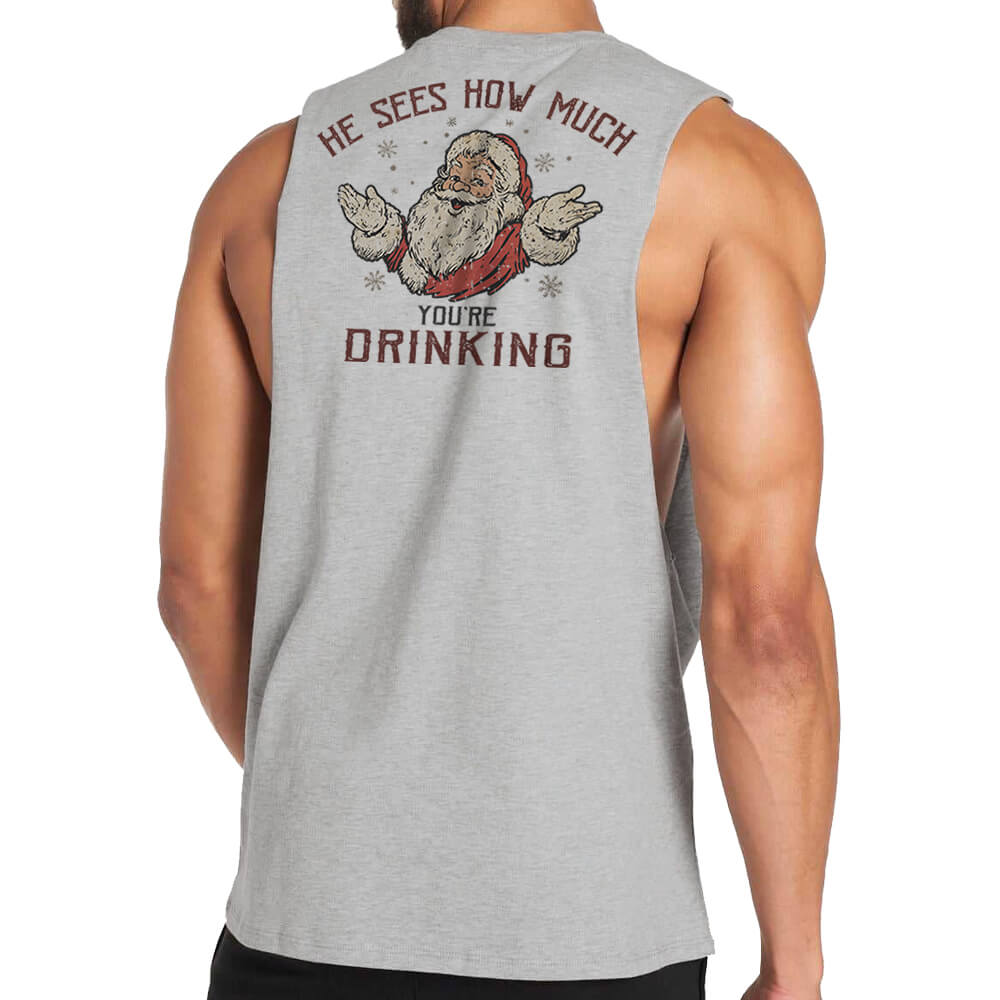 Santa Sees You Tank Top