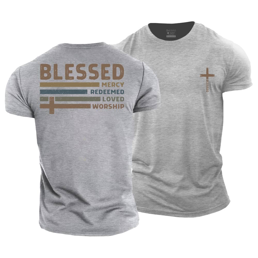 Colorful Blessed Cotton T-Shirt