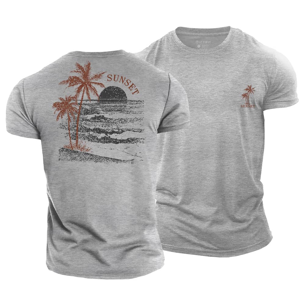 Sea Sunset Cotton T-Shirt